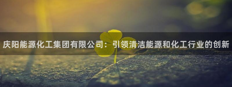 球盟会里面有打牌的嘛是真的吗：庆阳能源化工集团有限公司：引领