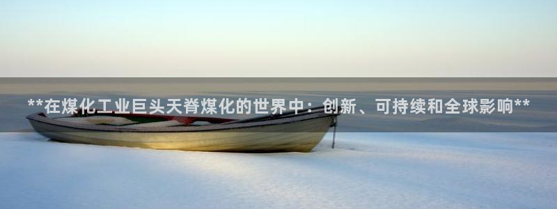 球盟会连接：**在煤化工业巨头天脊煤化的世界中：创新、可持续