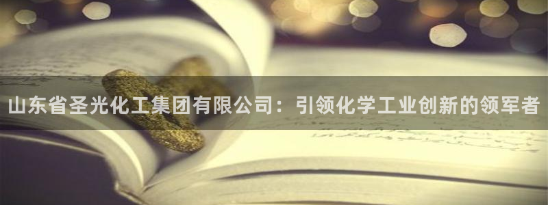 球盟会可靠不：山东省圣光化工集团有限公司：引领化学工业创新的