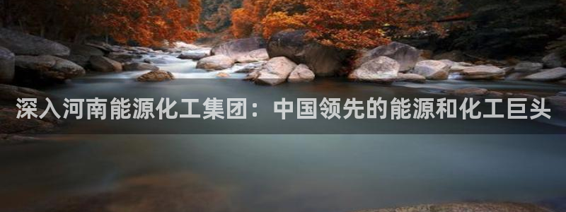 球盟会app最新地址在哪里：深入河南能源化工集团：中国领先的