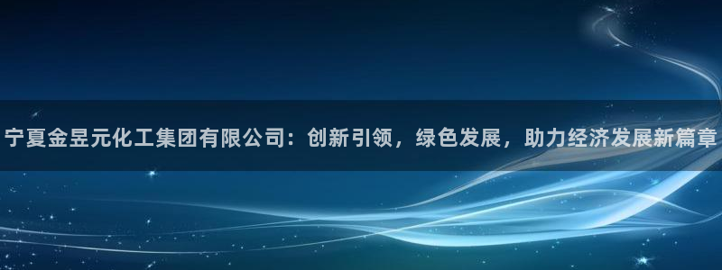 球盟会中国官方网站：宁夏金昱元化工集团有