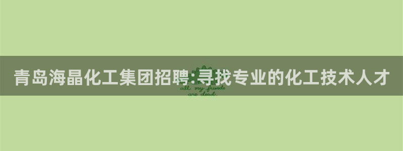 球盟会官方登录平台：青岛海晶化工集团招聘:寻找专业的化工技术