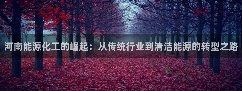 球盟会app网址多少：河南能源化工的崛起：从传统行业到清洁能