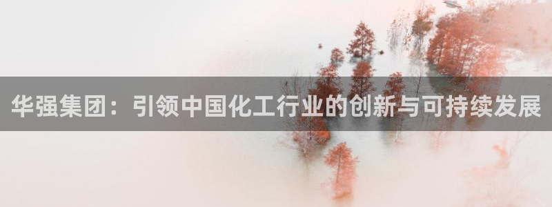 球盟会app最新地址下载安装：华强集团：引领中国化工行业的创