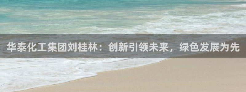 球盟会登陆：华泰化工集团刘桂林：创新引领未来，绿色发展为先