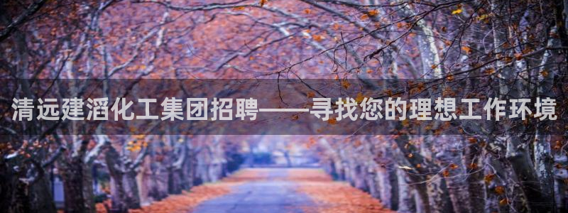 球盟会网页登录入口：清远建滔化工集团招聘——寻找您的理想工作
