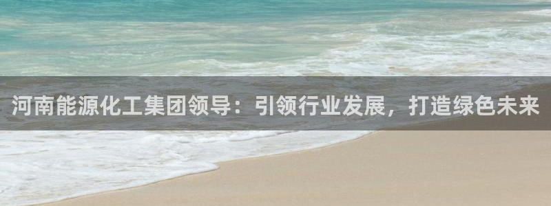 球盟会在线登入：河南能源化工集团领导：引领行业发展，打造绿色