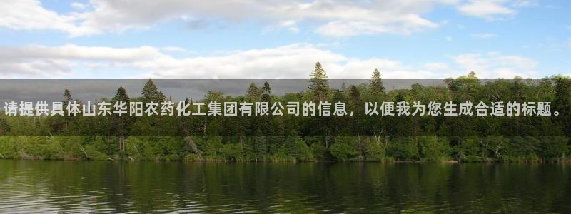 球盟会qm8597：请提供具体山东华阳农药化工集团有限公司的